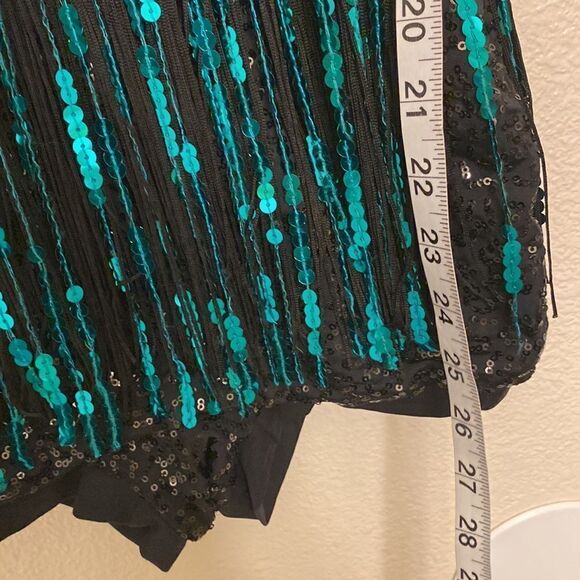 WEISSMAN Dance Costume flapper colorful black fringe Boom Boom 10926 adult SA - Picture 6 of 11